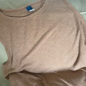 Old Navy Ribbed Camel Tunic Tank Top